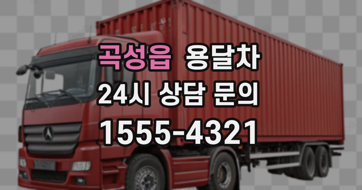 곡성읍 용달차