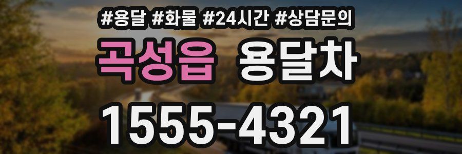 곡성읍 용달차