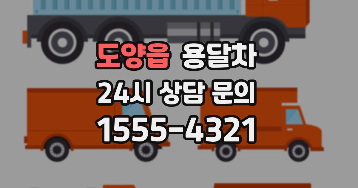도양읍 용달차