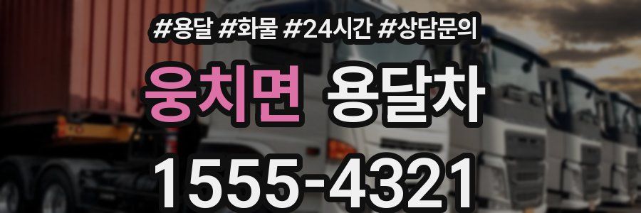 웅치면 용달차