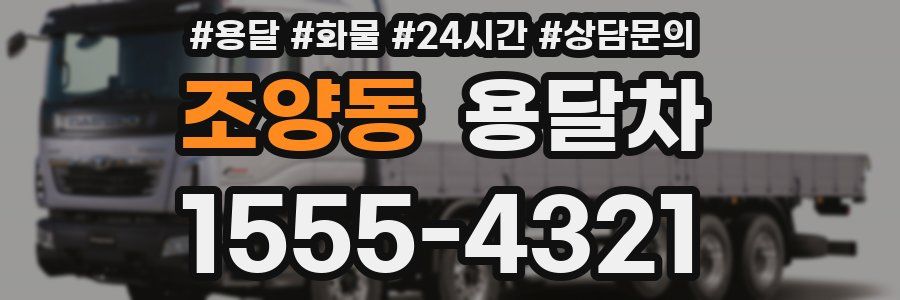 조양동 용달차