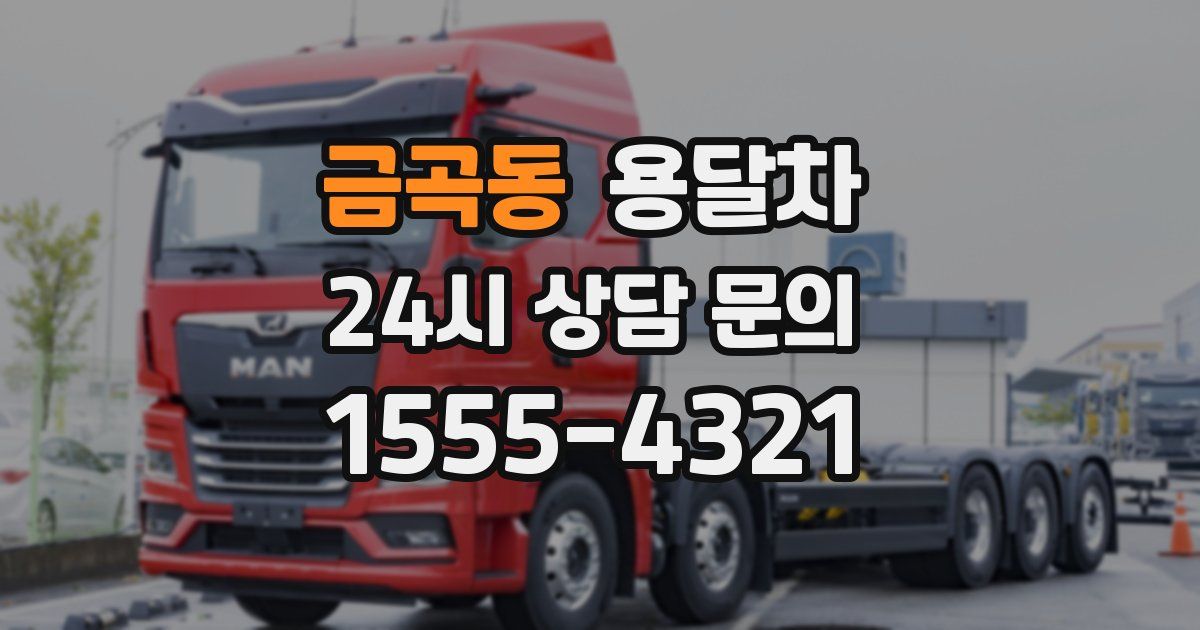금곡동 용달차