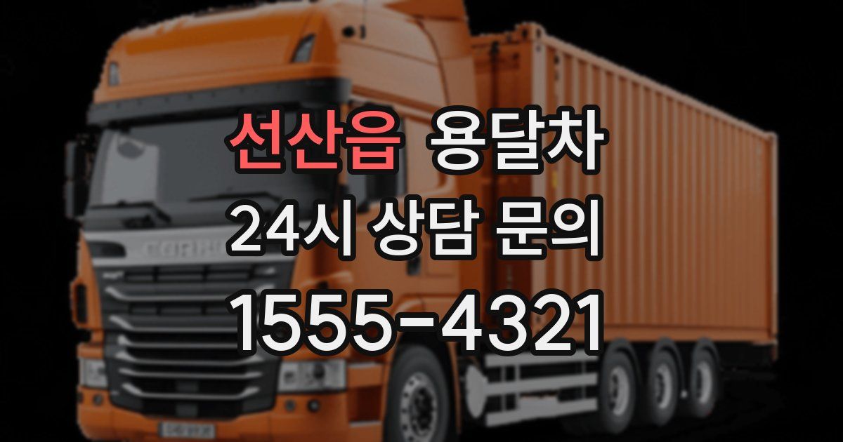 선산읍 용달차