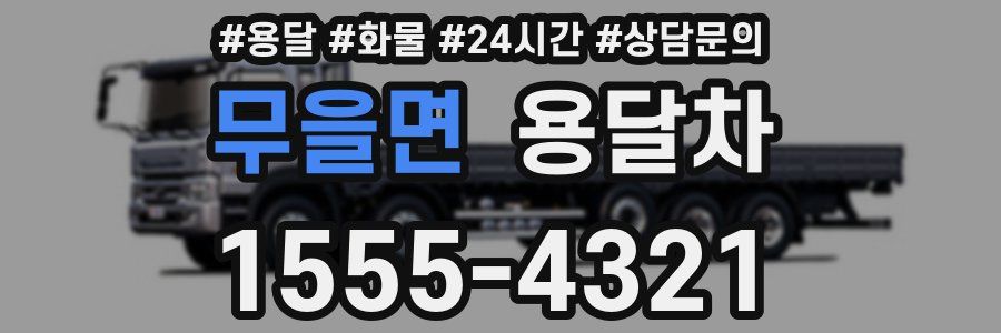 무을면 용달차