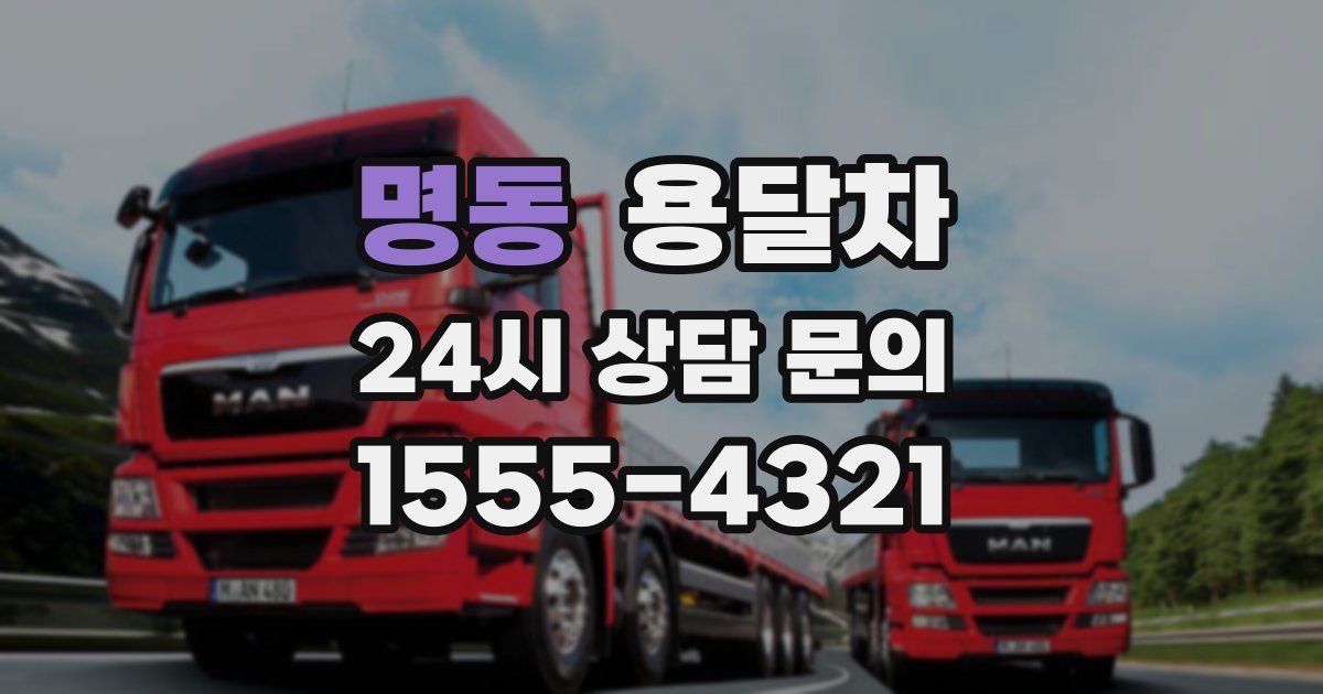 명동 용달차