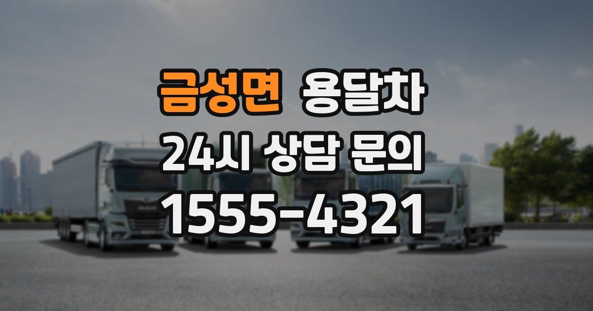 금성면 용달차