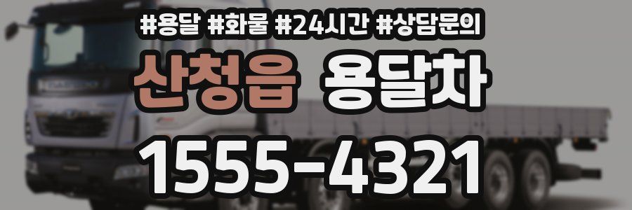 산청읍 용달차