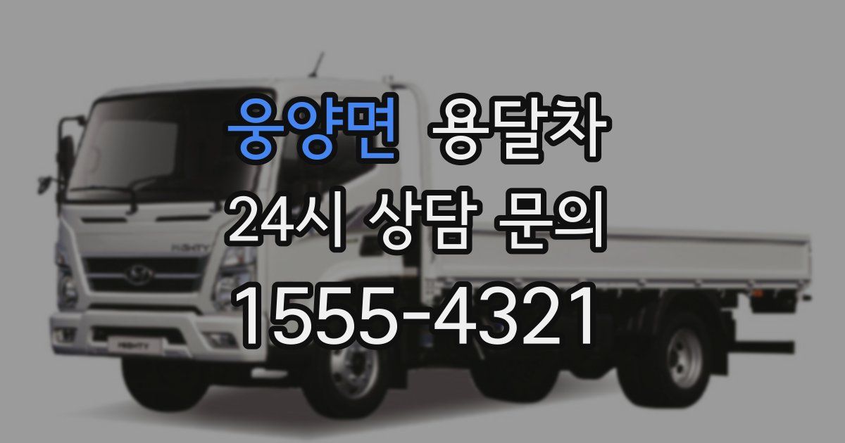 웅양면 용달차