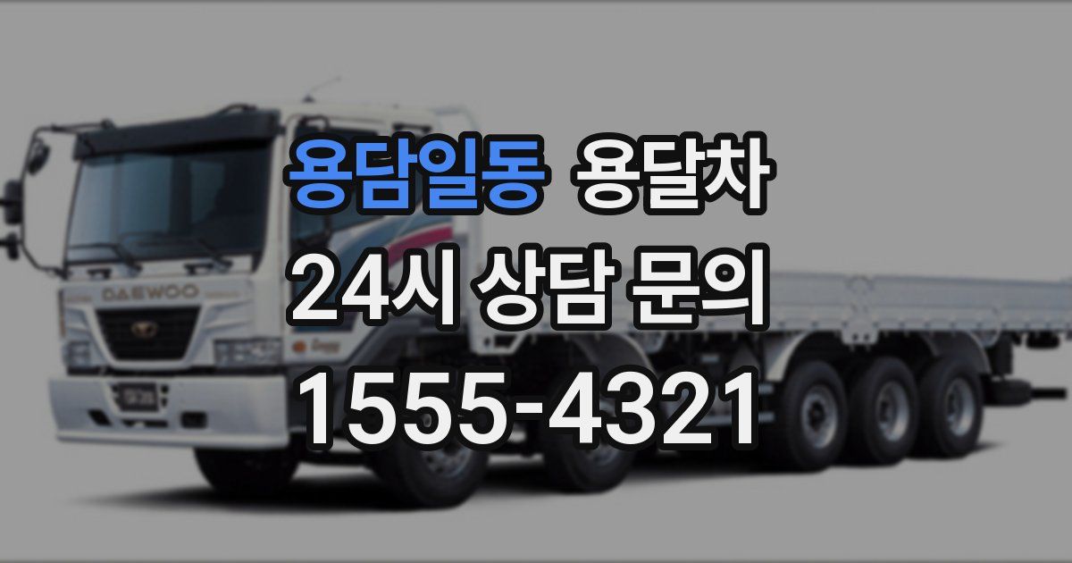 용담일동 용달차