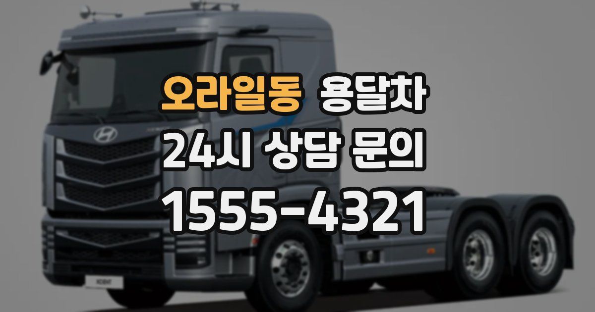 오라일동 용달차