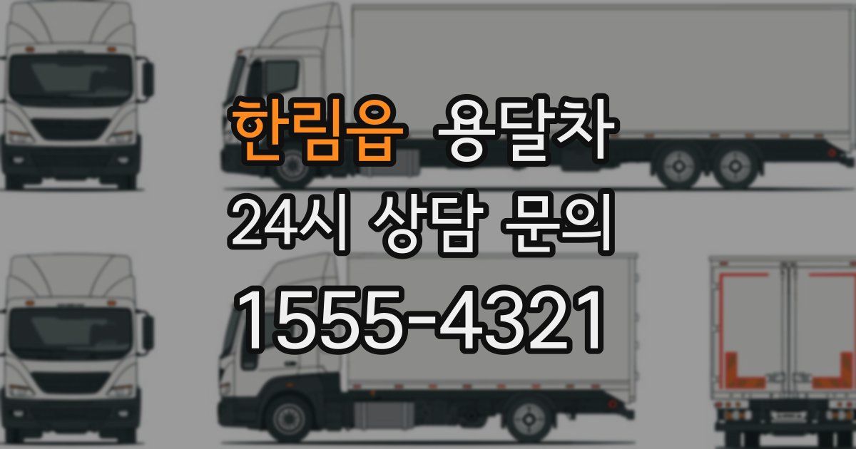 한림읍 용달차