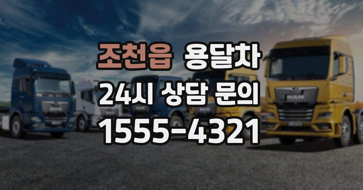 조천읍 용달차