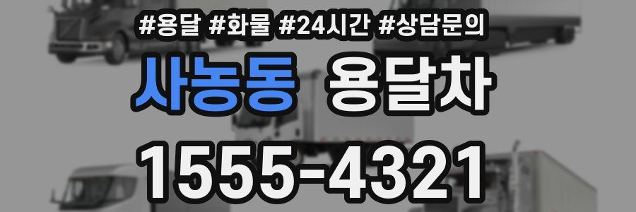 사농동 용달차
