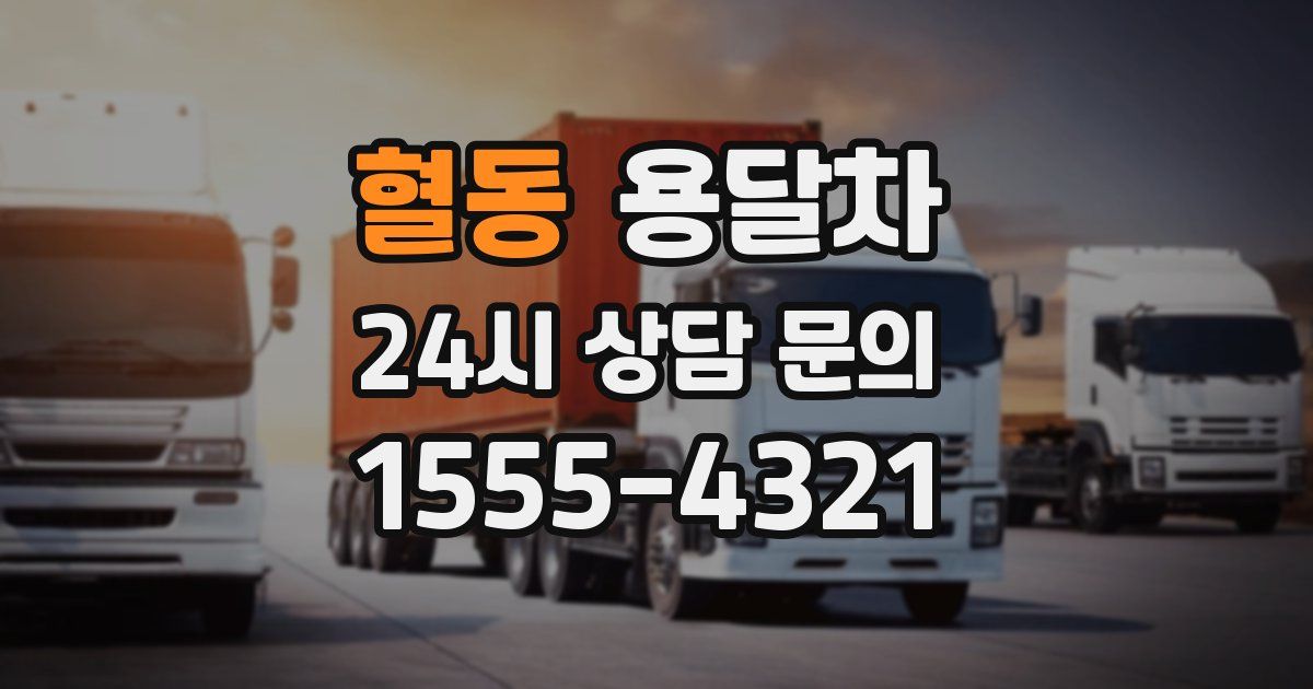 혈동 용달차