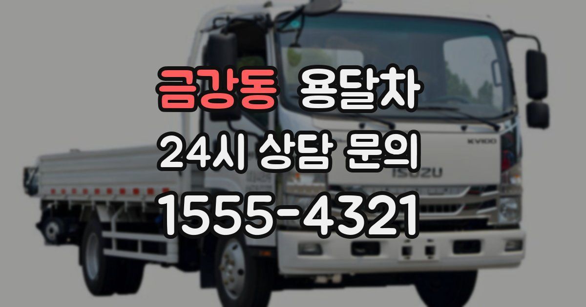 금강동 용달차