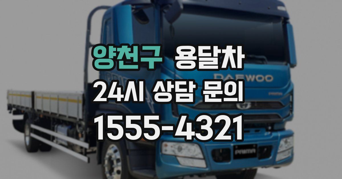 양천구 용달차