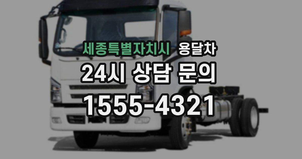 세종특별자치시 용달차