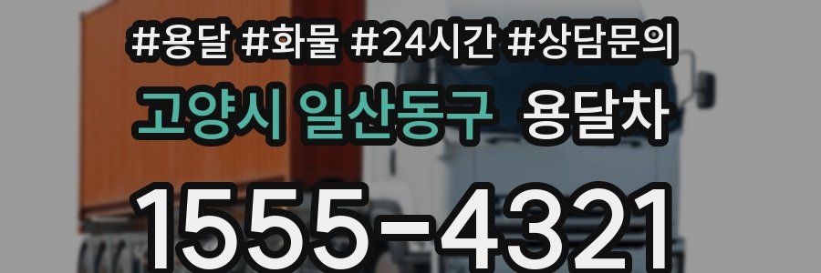 고양시 일산동구 용달차