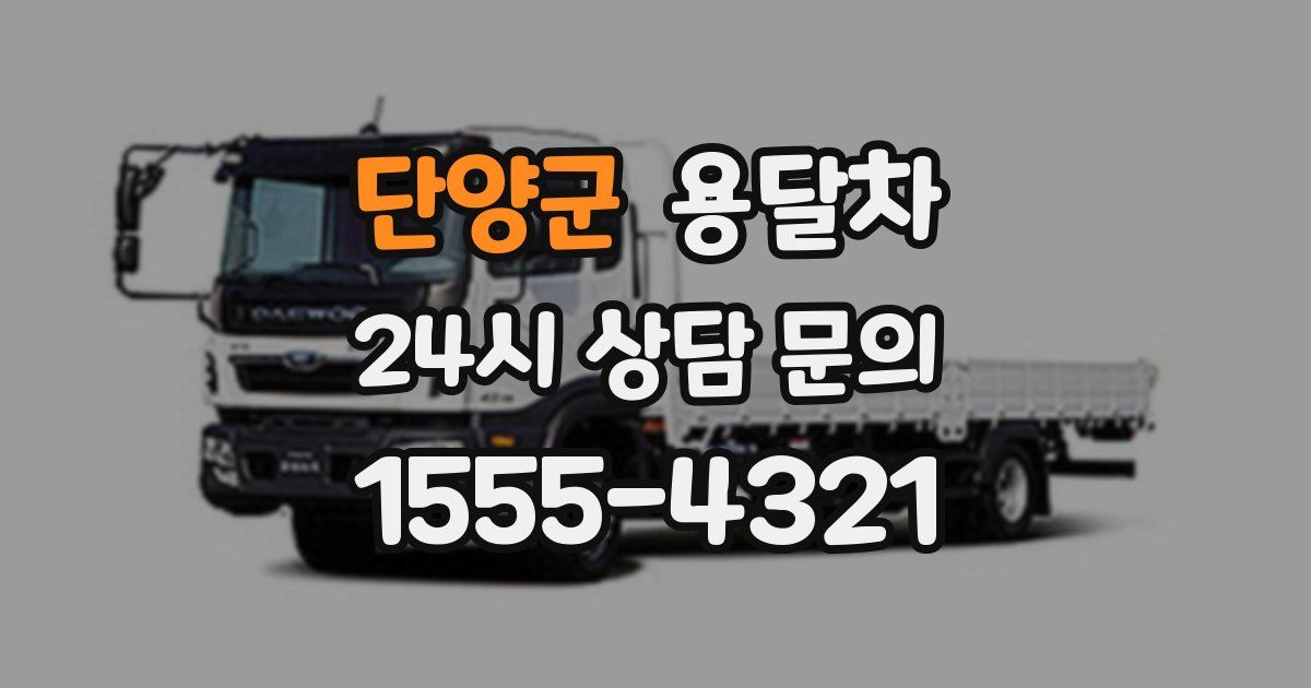 단양군 용달차