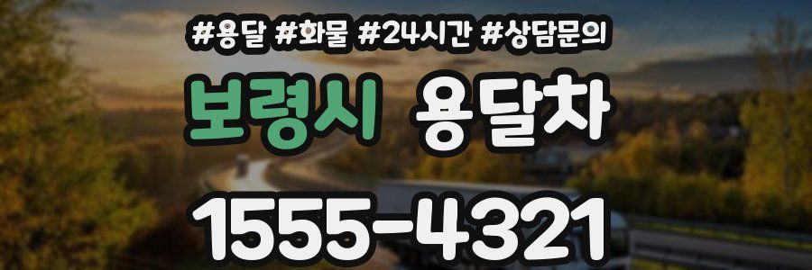 보령시 용달차