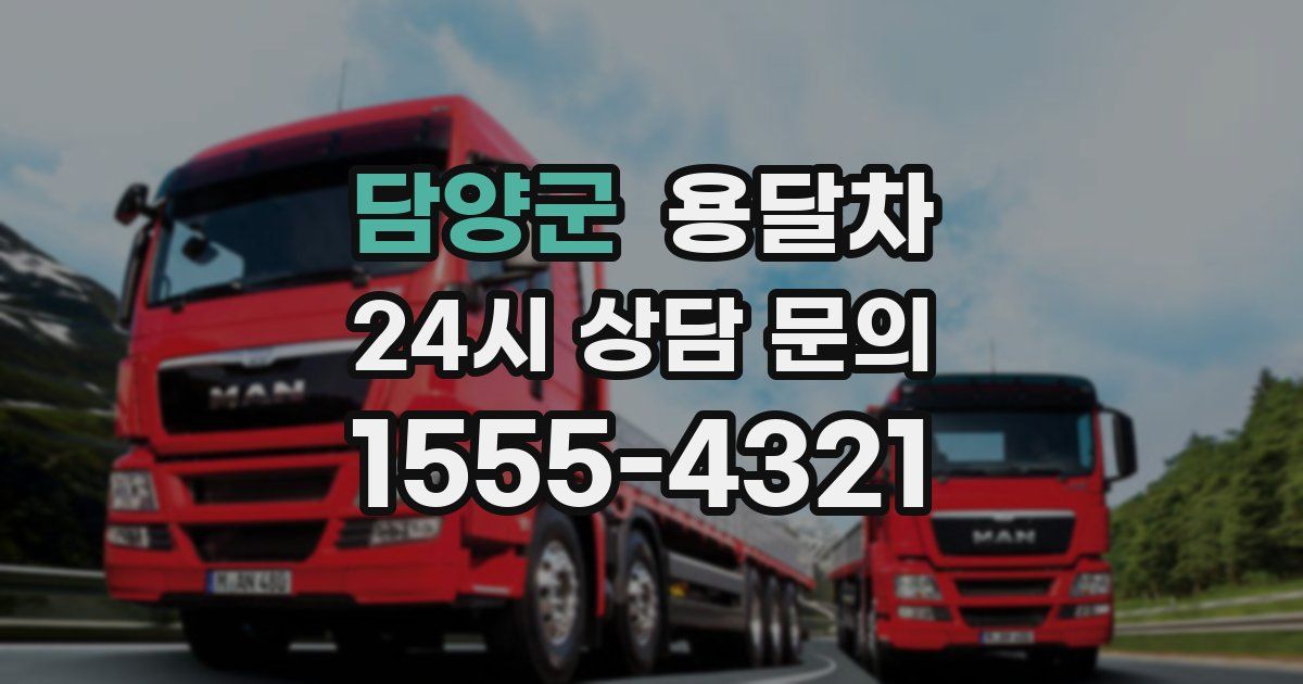 담양군 용달차