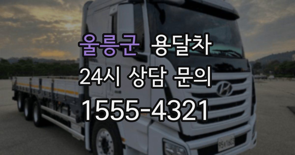 울릉군 용달차