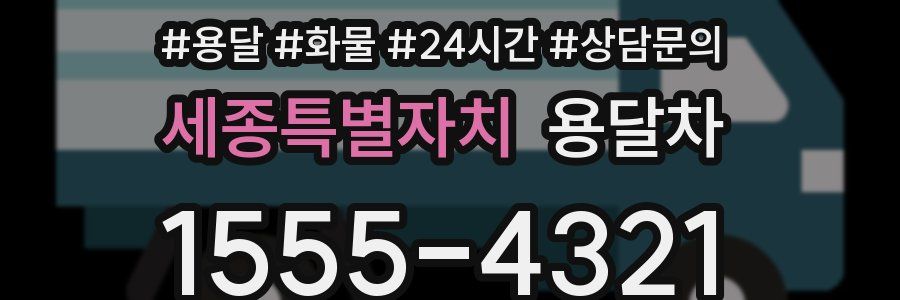 세종특별자치 용달차