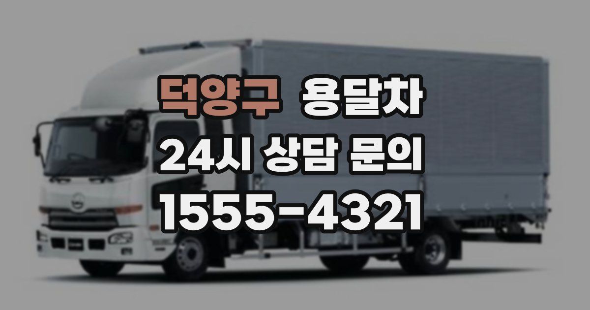 덕양구 용달차