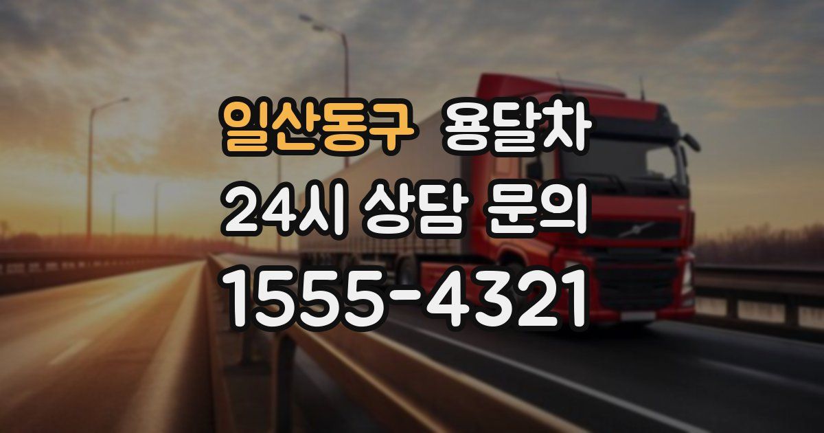 일산동구 용달차