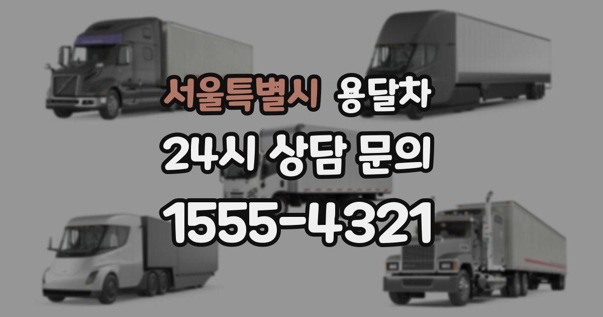 서울특별시 용달차