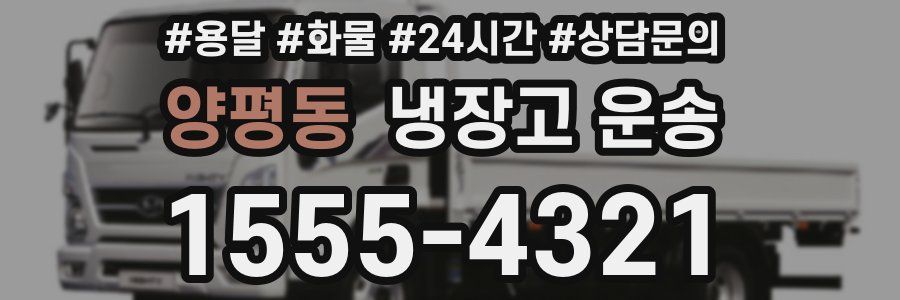 양평동 냉장고 운송
