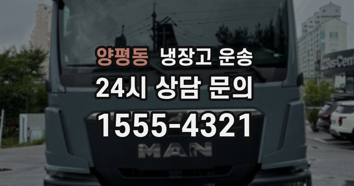 양평동 냉장고 운송
