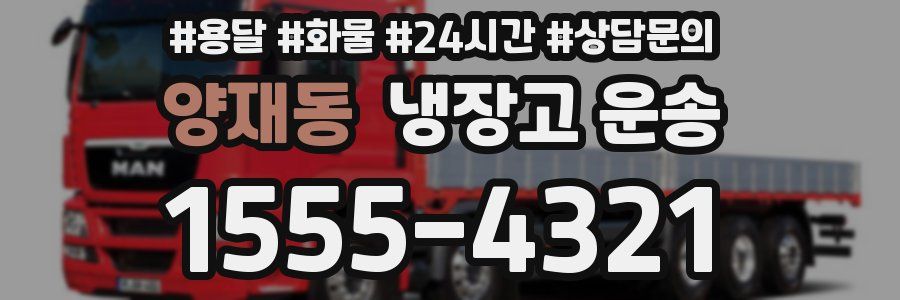 양재동 냉장고 운송