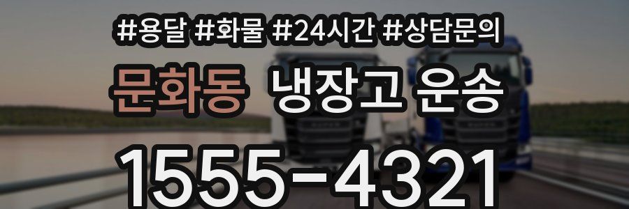 문화동 냉장고 운송