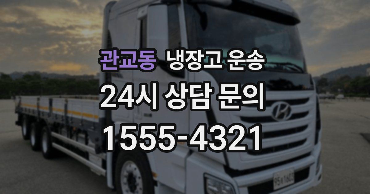 관교동 냉장고 운송