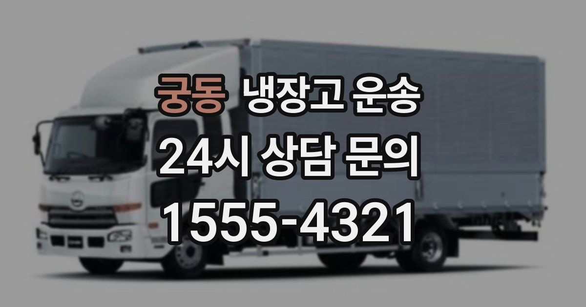 궁동 냉장고 운송