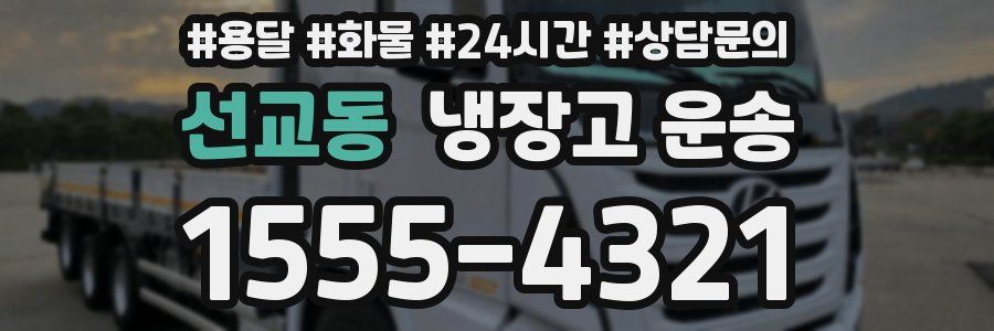 선교동 냉장고 운송