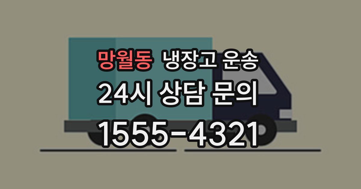 망월동 냉장고 운송