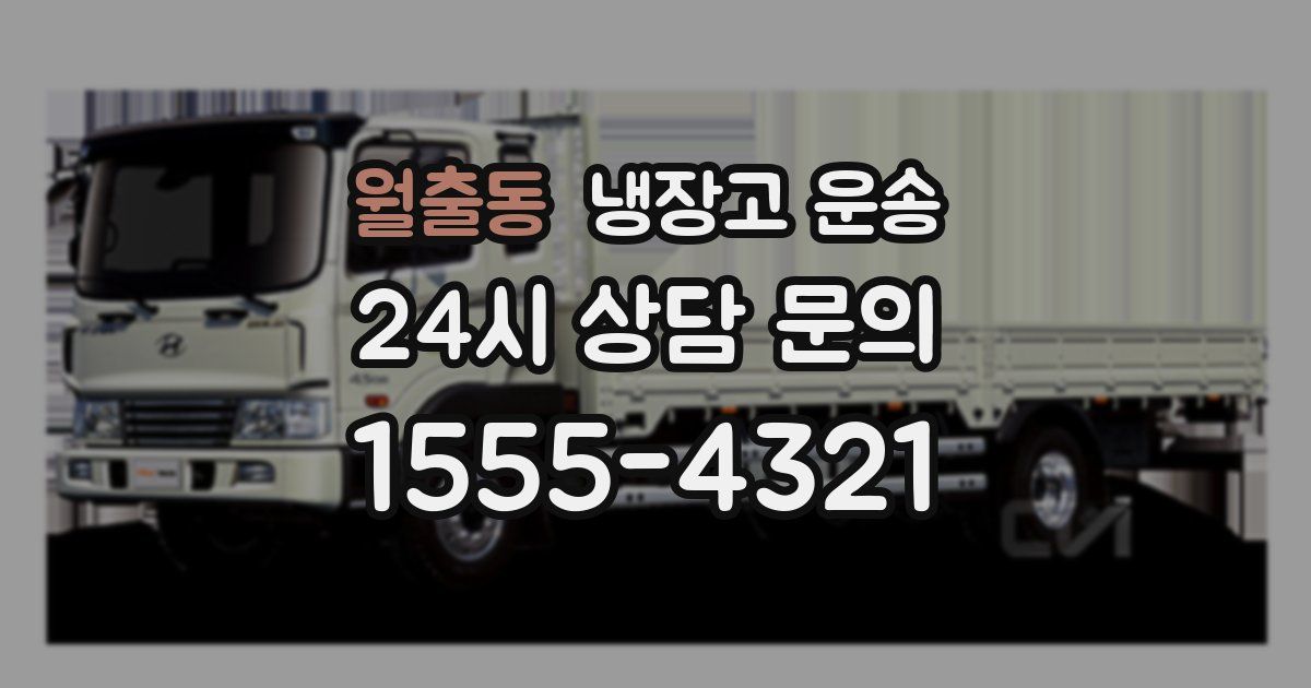 월출동 냉장고 운송
