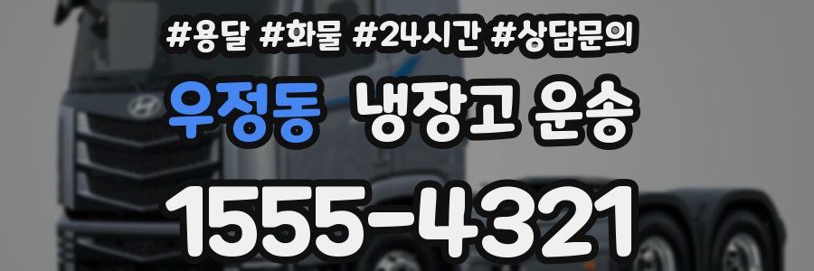 우정동 냉장고 운송