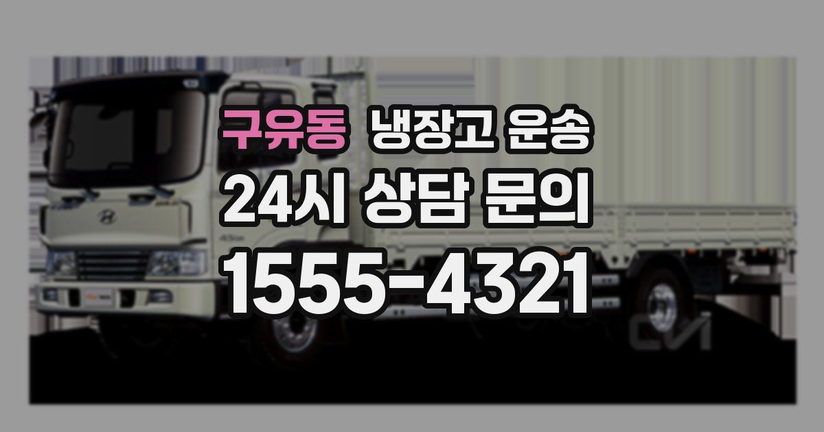 구유동 냉장고 운송