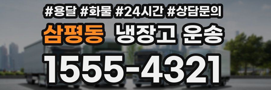 삼평동 냉장고 운송