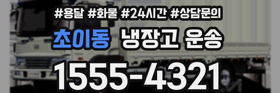 초이동 냉장고 운송