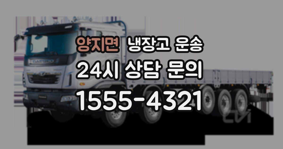 양지면 냉장고 운송
