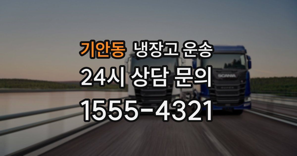 기안동 냉장고 운송