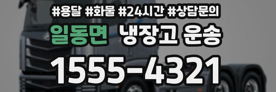 일동면 냉장고 운송