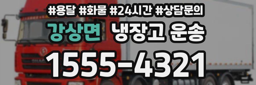 강상면 냉장고 운송