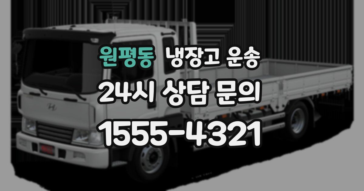 원평동 냉장고 운송