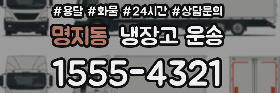 명지동 냉장고 운송