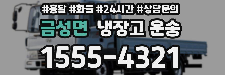 금성면 냉장고 운송